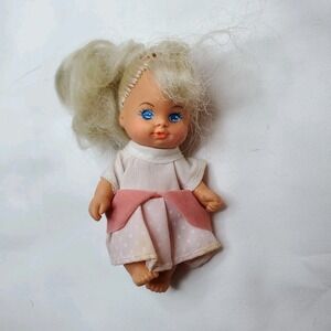 Vintage 1992 Lucky Doll Toddler Baby w/Blonde‎ Hair & Blue Eyes